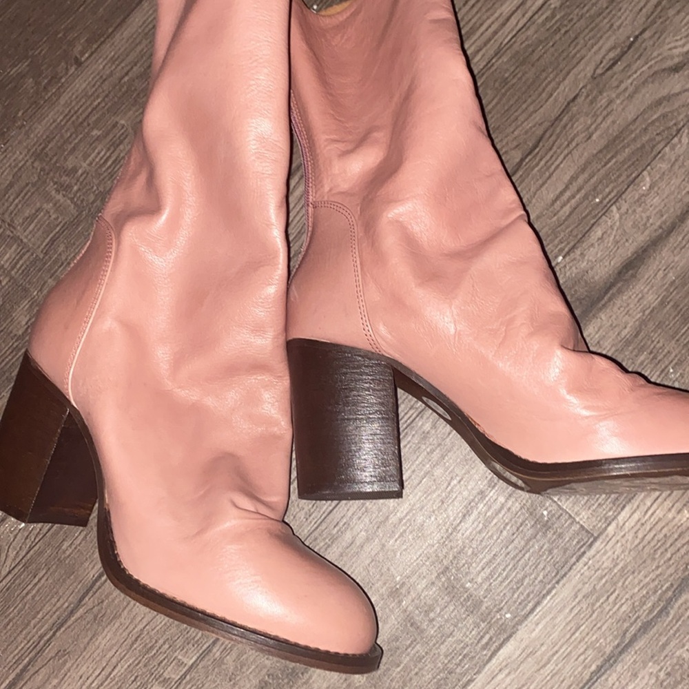 Free People Pink Heeled Boots - Picture 6 of 12